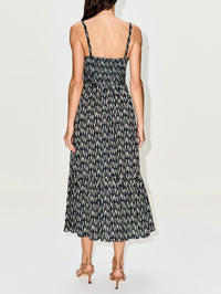 Nadine Midi Dress,ULLA JOHNSON,GRAPHITE,Image 4