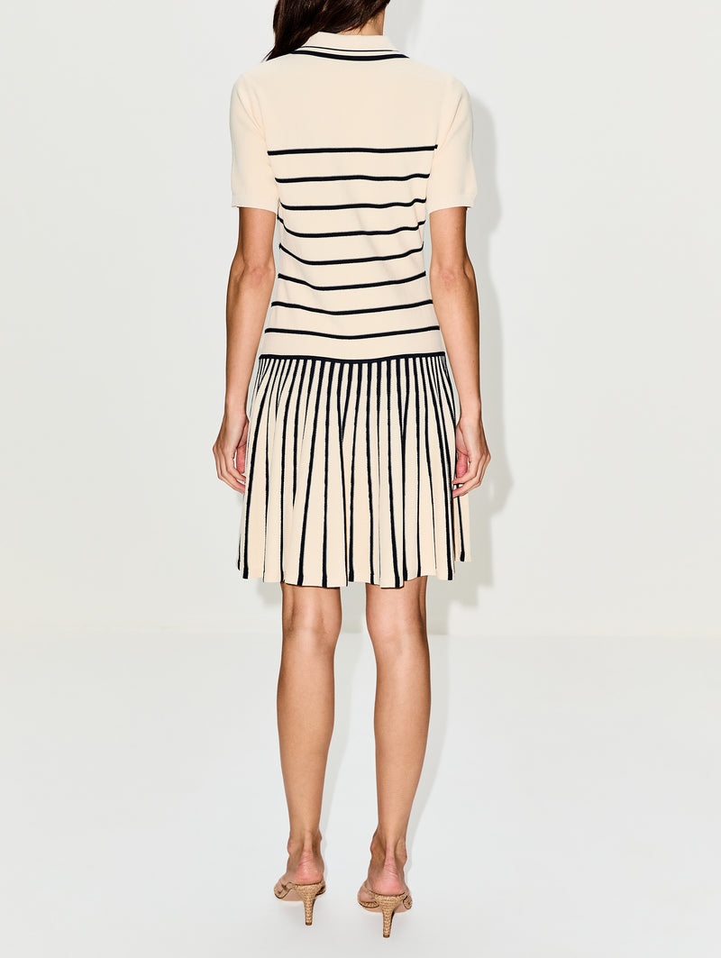 zimmermann rib polo mini dress Zimmermann Ribbed Polo Mini Dress In White - 18% Off