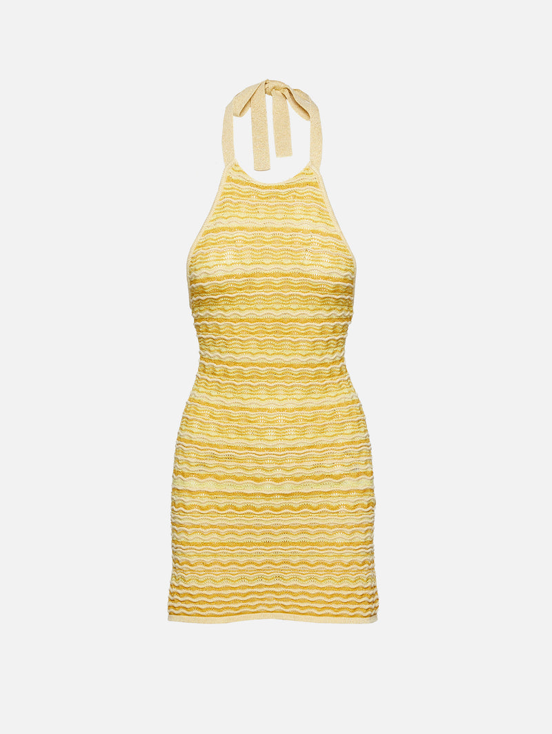 Cult Gaia Erina Knit Dress in Yellow
