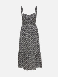 Nadine Midi Dress,ULLA JOHNSON,GRAPHITE,Image 1
