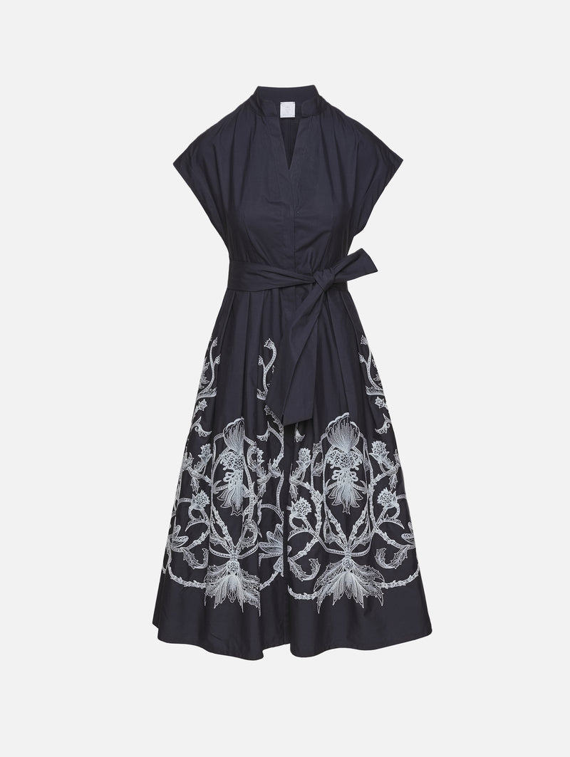 wedding dress with colored flowers embroidered ELEVENTY | Women's | Embrodered Dress | BLUE Dress DAY