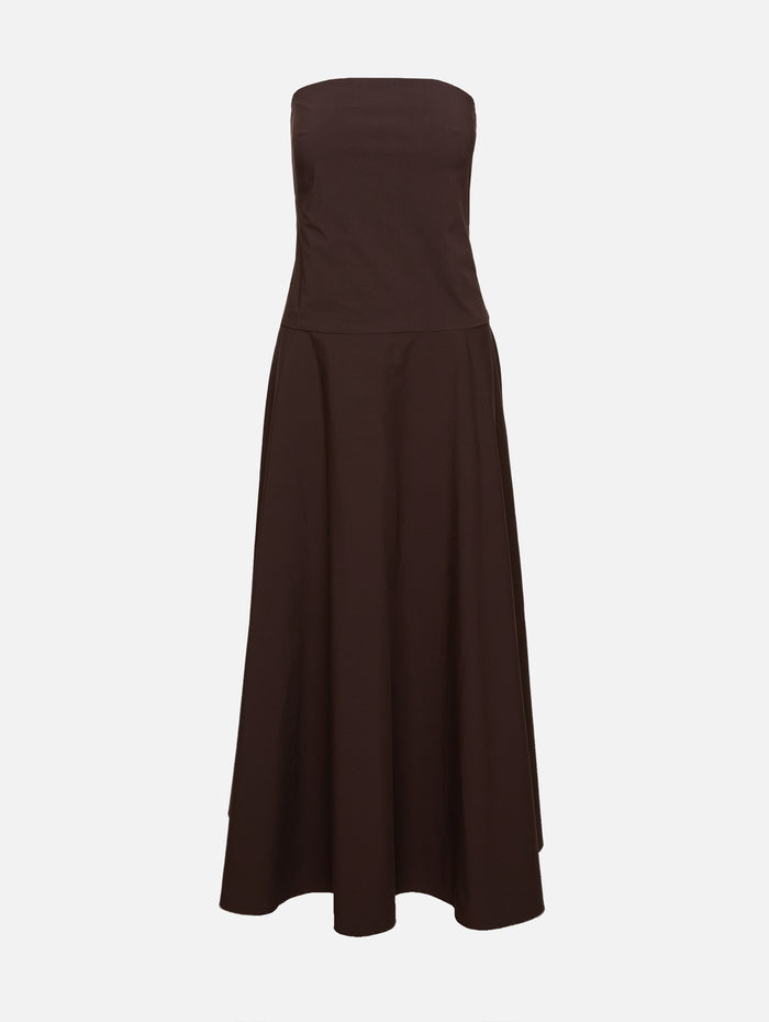 Rouleau Dress,ST AGNI,BARK,Image 1