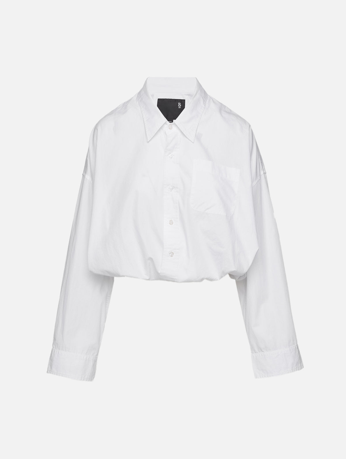 Crossover Bubble Shirt,R13,WHITE,Image 1