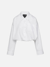 Crossover Bubble Shirt,R13,WHITE,Image 1
