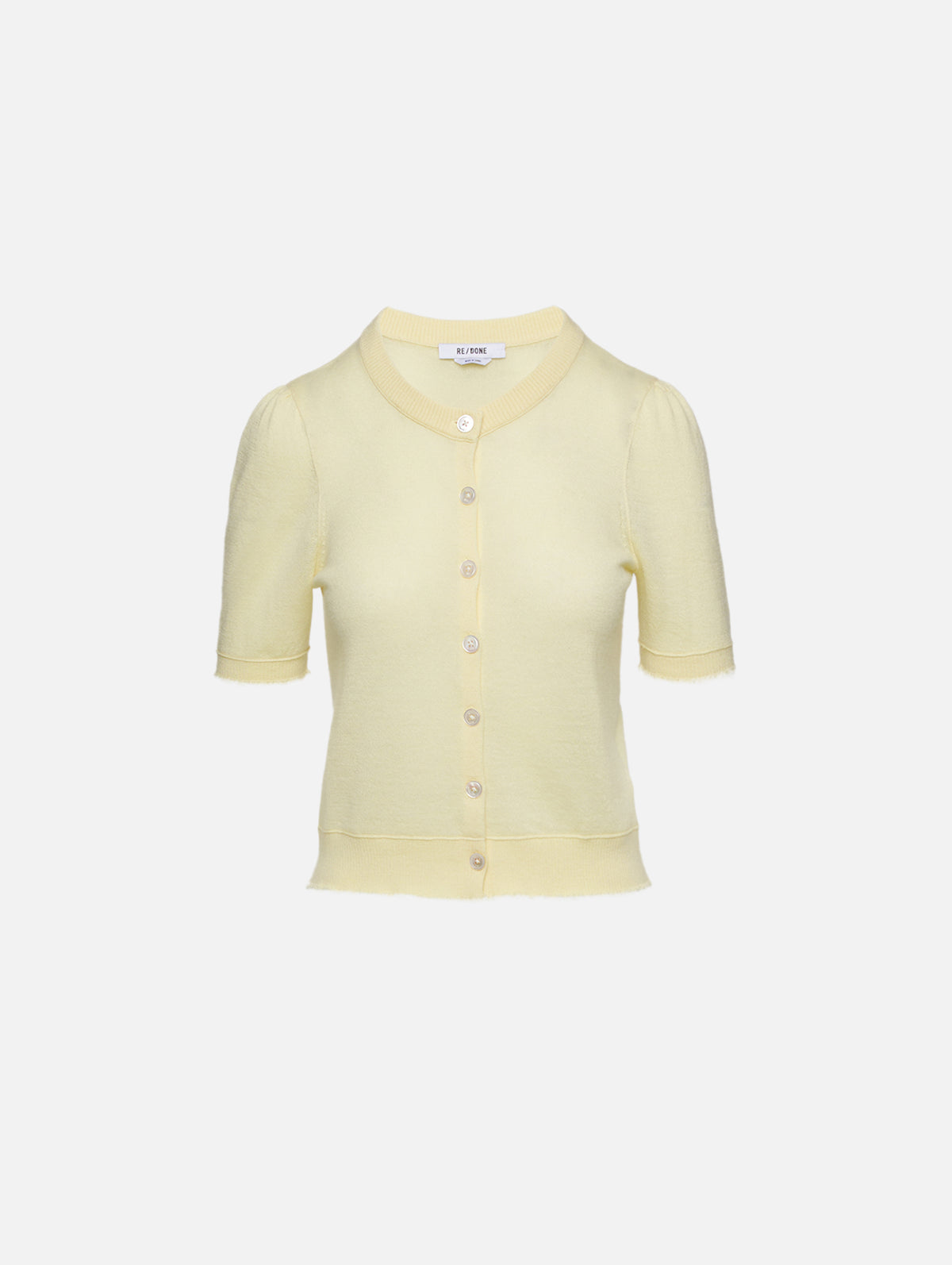 Drift Cashmere Cardigan,RE/DONE,SHORTBREAD,Image 1