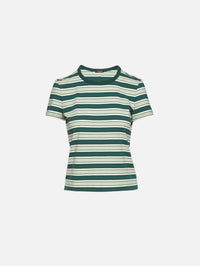 Baby Tee,R13,YELLOW MULTI STRIPE,Image 1