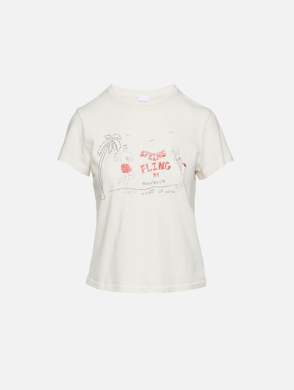 Classic Tee,RE/DONE,VINTAGE WHITE,Image 1
