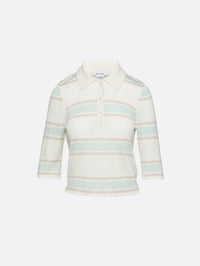 Range Polo Top,RE/DONE,LIGHT MINT COMBO,Image 1