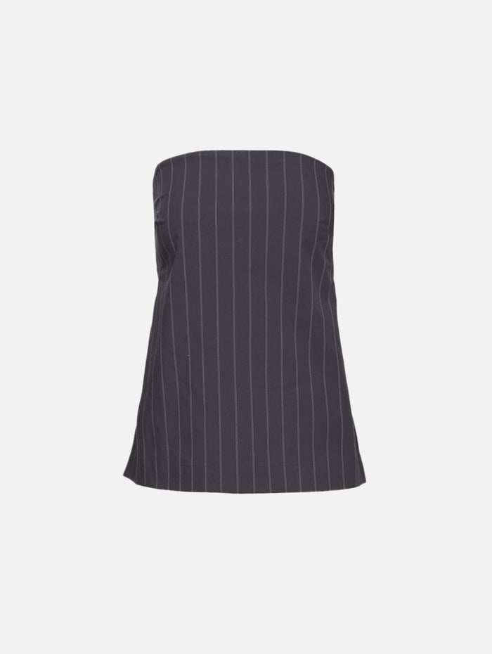 Rouleau Tie Top,ST AGNI,INK STRIPE,Image 1