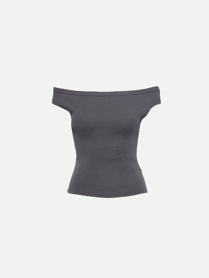Off Shoulder Top,ST AGNI,SOOT,Image 1