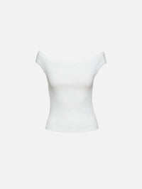 Off Shoulder Top,ST AGNI,WHITE,Image 1