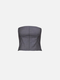 Jillian Bustier Top,TWP,MEDIUM INDIGO,Image 1