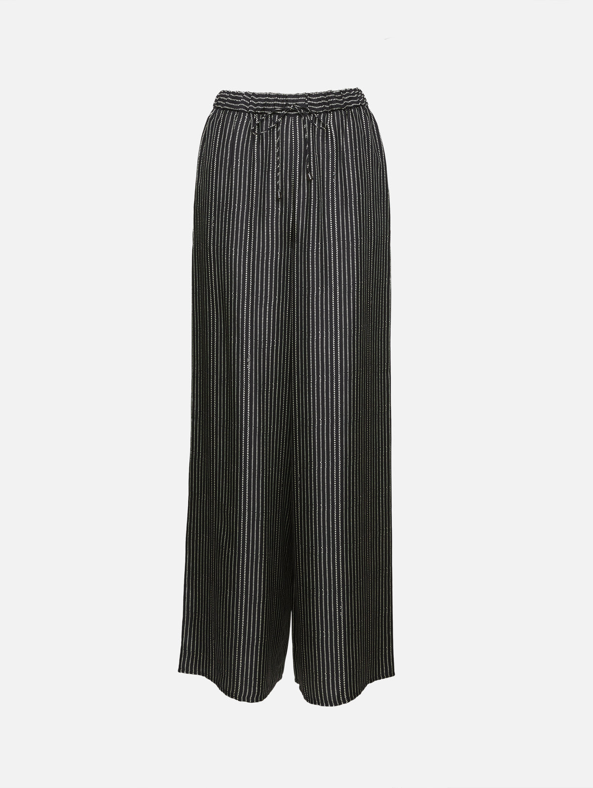 Trouser,MAX MARA,BLACK/WHITE,Image 1
