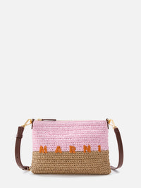 Flat Pochette Crossbody Bag,MARNI,ROSE POMPEII,Image 1