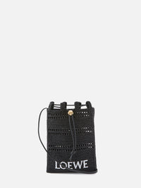 Drawstring Pocket Bag,LOEWE,BLACK,Image 1