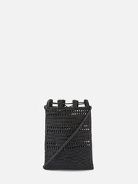 Drawstring Pocket Bag,LOEWE,BLACK,Image 2