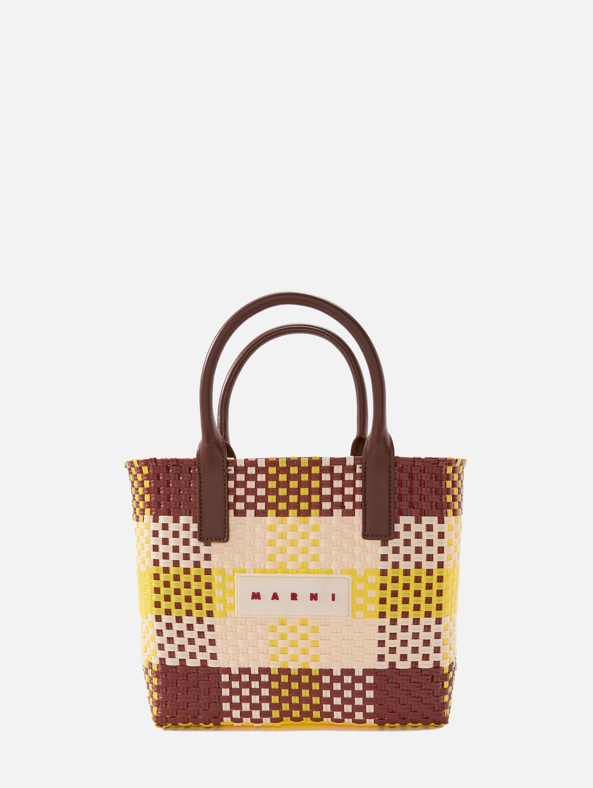 Small Check Tote | MARNI | elysewalker