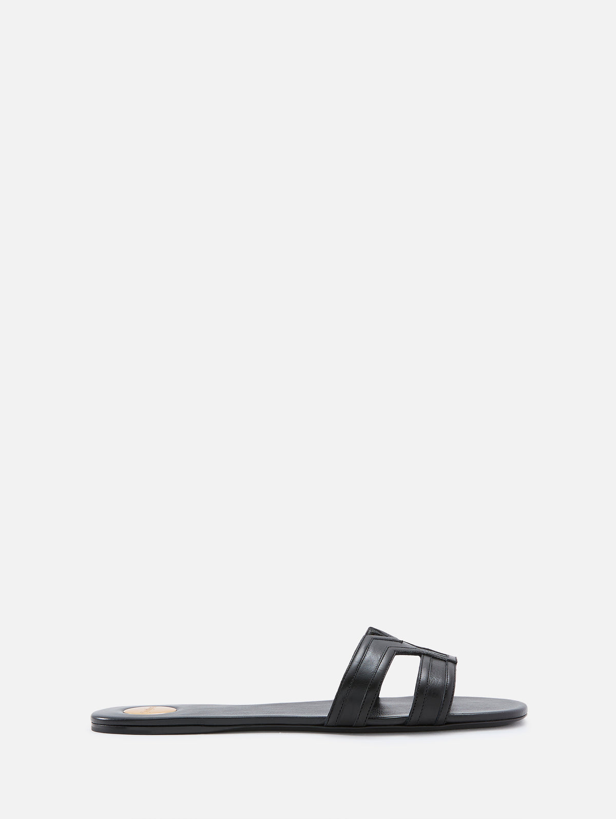 Mabrouka Slide,SAINT LAURENT,NOIR,Image 1