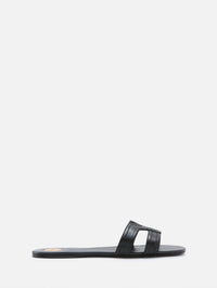 Mabrouka Slide,SAINT LAURENT,NOIR,Image 1