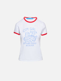 Lil Goodie Ringer Tee,MOTHER,CITY GIRL PIZZA,Image 1