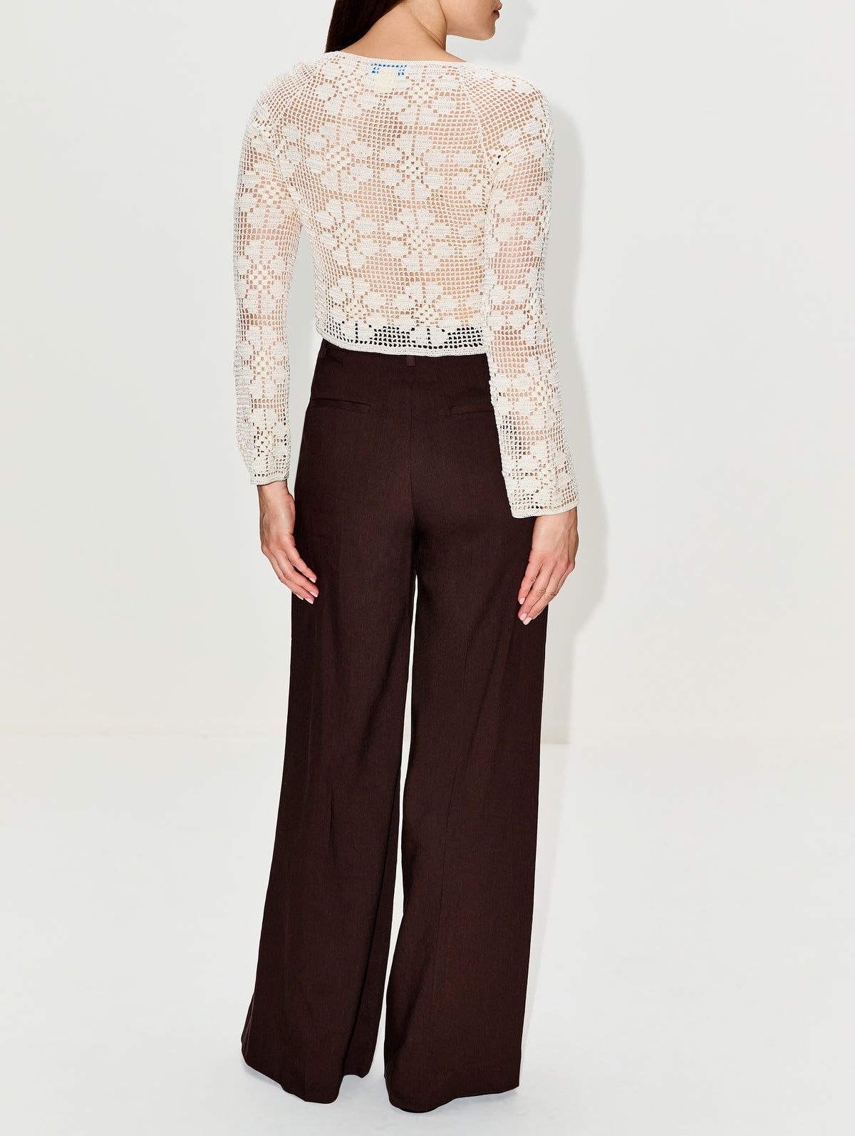 Daisy Chain Crochet Cardigan,CALLE DEL MAR,NATURAL,Image 3