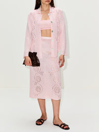 Vine Floral Long Sleeve Shirt,CALLE DEL MAR,PRIMROSE,Image 2