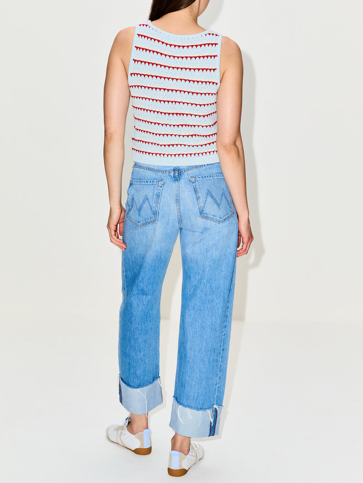 Half Pipe Ankle Cuff Fray Jean,MOTHER,LAST BITE,Image 3