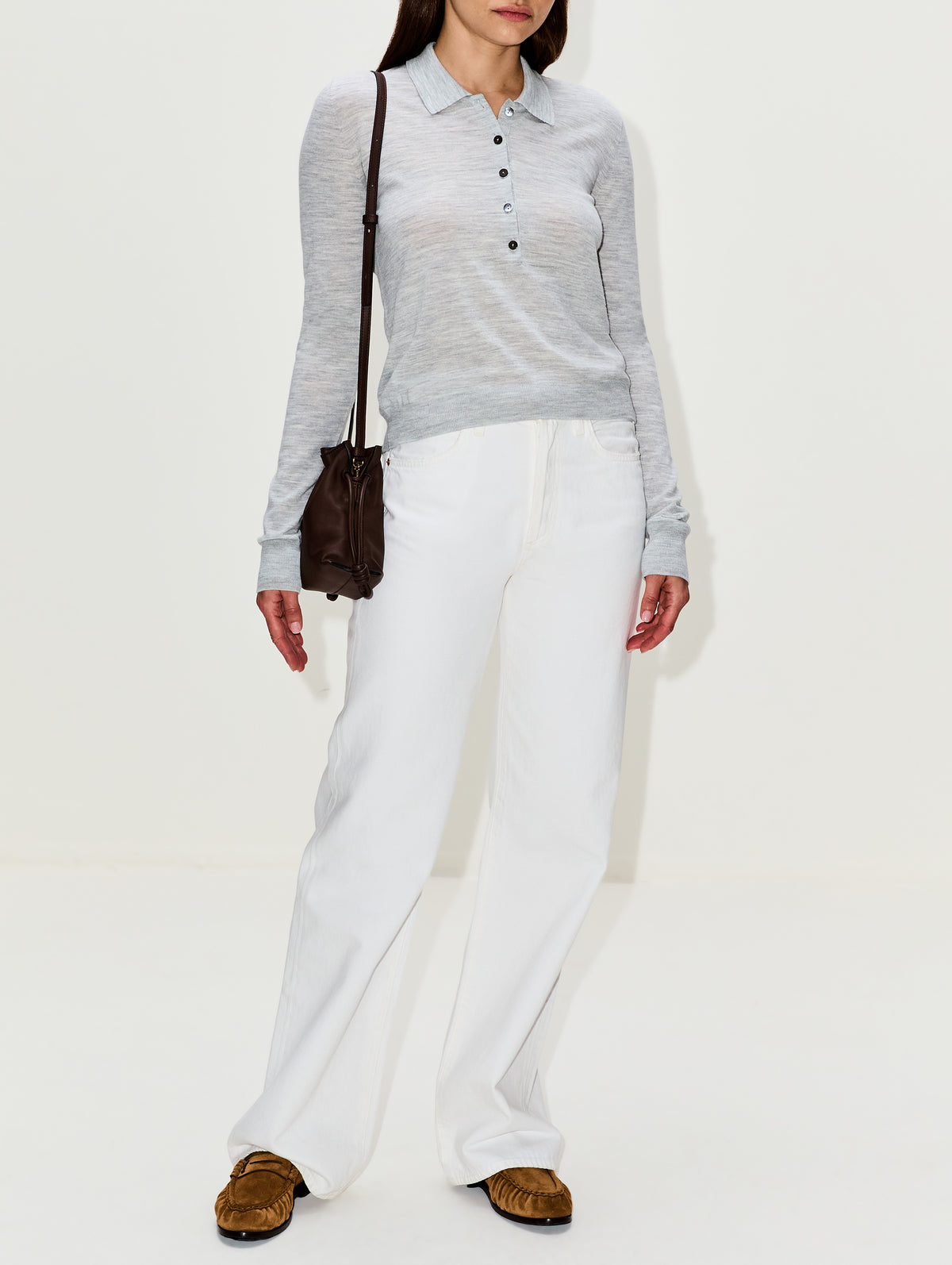 Dea Polo Sweater,RÙADH,SILVER GRAY,Image 2