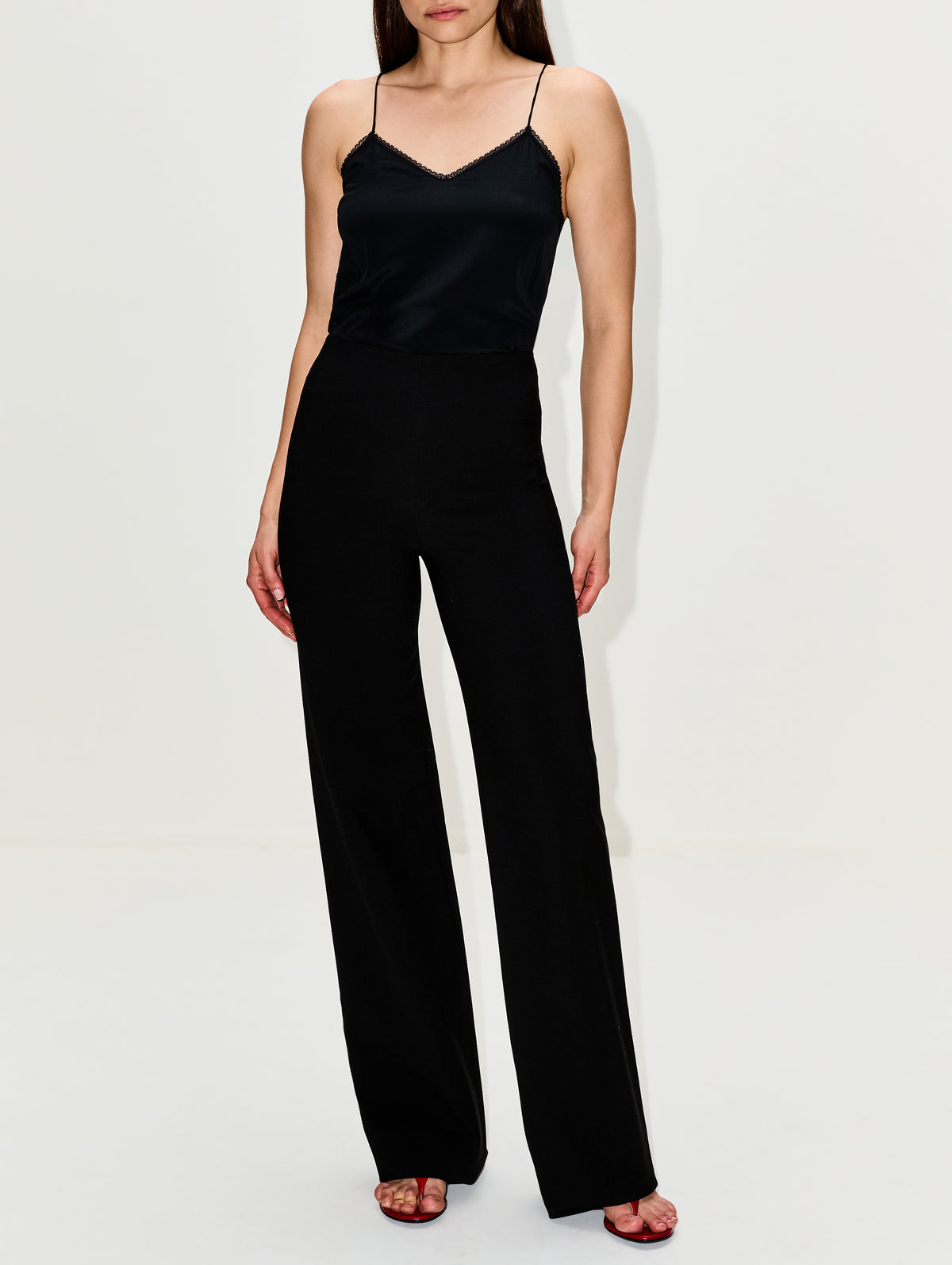 Wool Stretch Pant,GUCCI,BLACK,Image 2