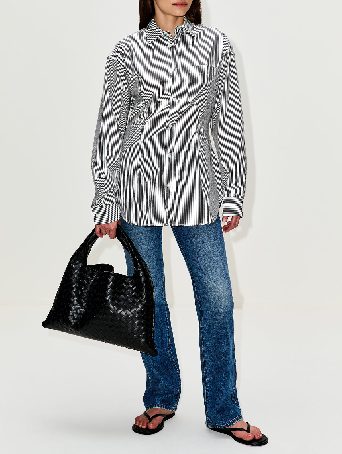 Cinch Shirt,AGOLDE,WINDLEY STRIPE,Image 2