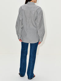 Cinch Shirt,AGOLDE,WINDLEY STRIPE,Image 3
