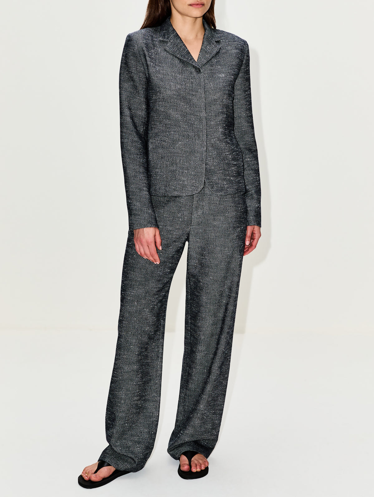 Iman Shrunken Blazer,KALLMEYER,MIDNIGHT,Image 2