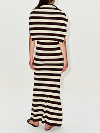 Back Knot Maxi Dress,MONSE,TEAK IVORY,Image 4