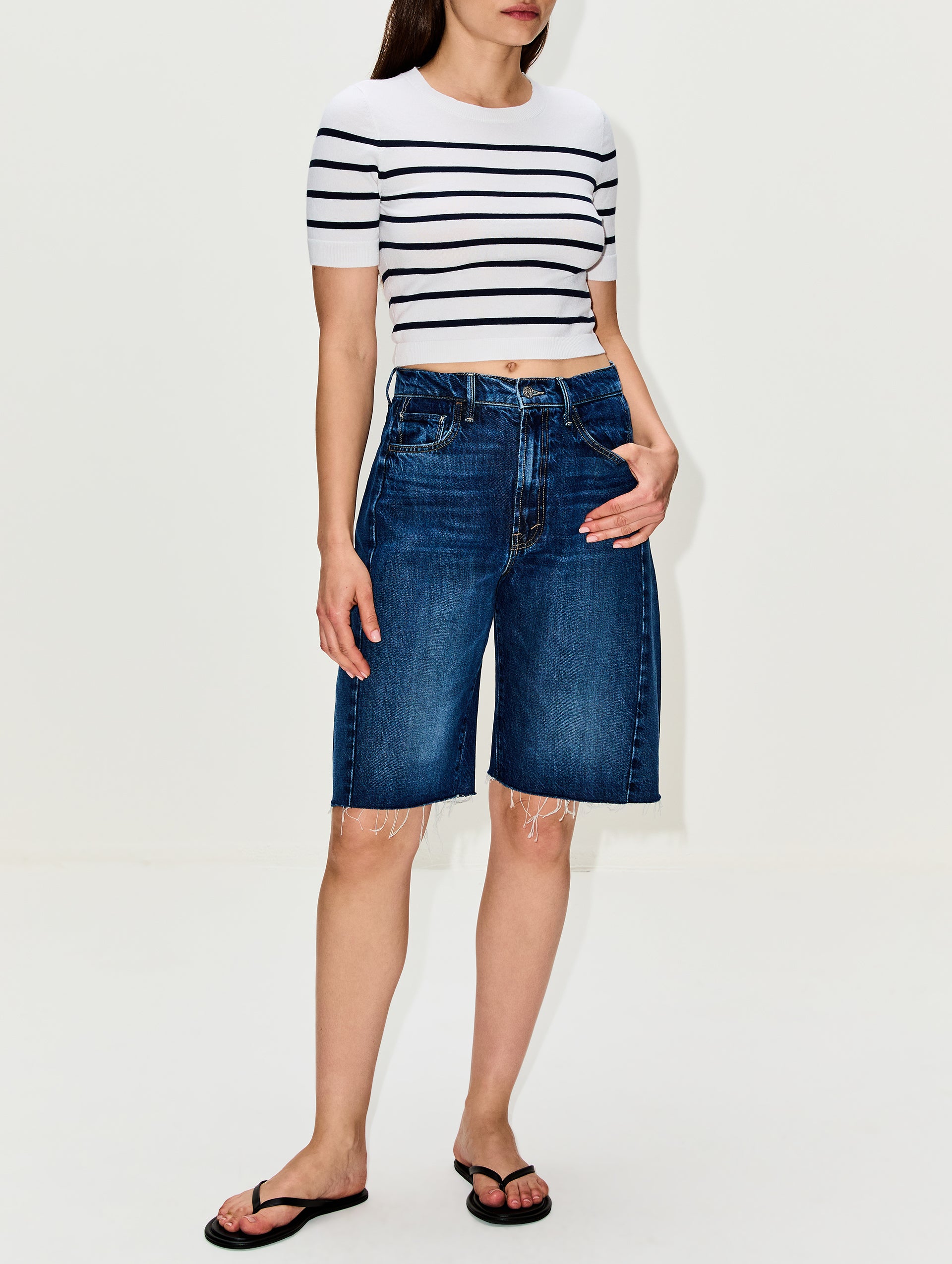 Half Pipe Bermuda Fray Short | MOTHER | elysewalker Half Pipe Bermuda Fray Short | MOTHER | elysewalker