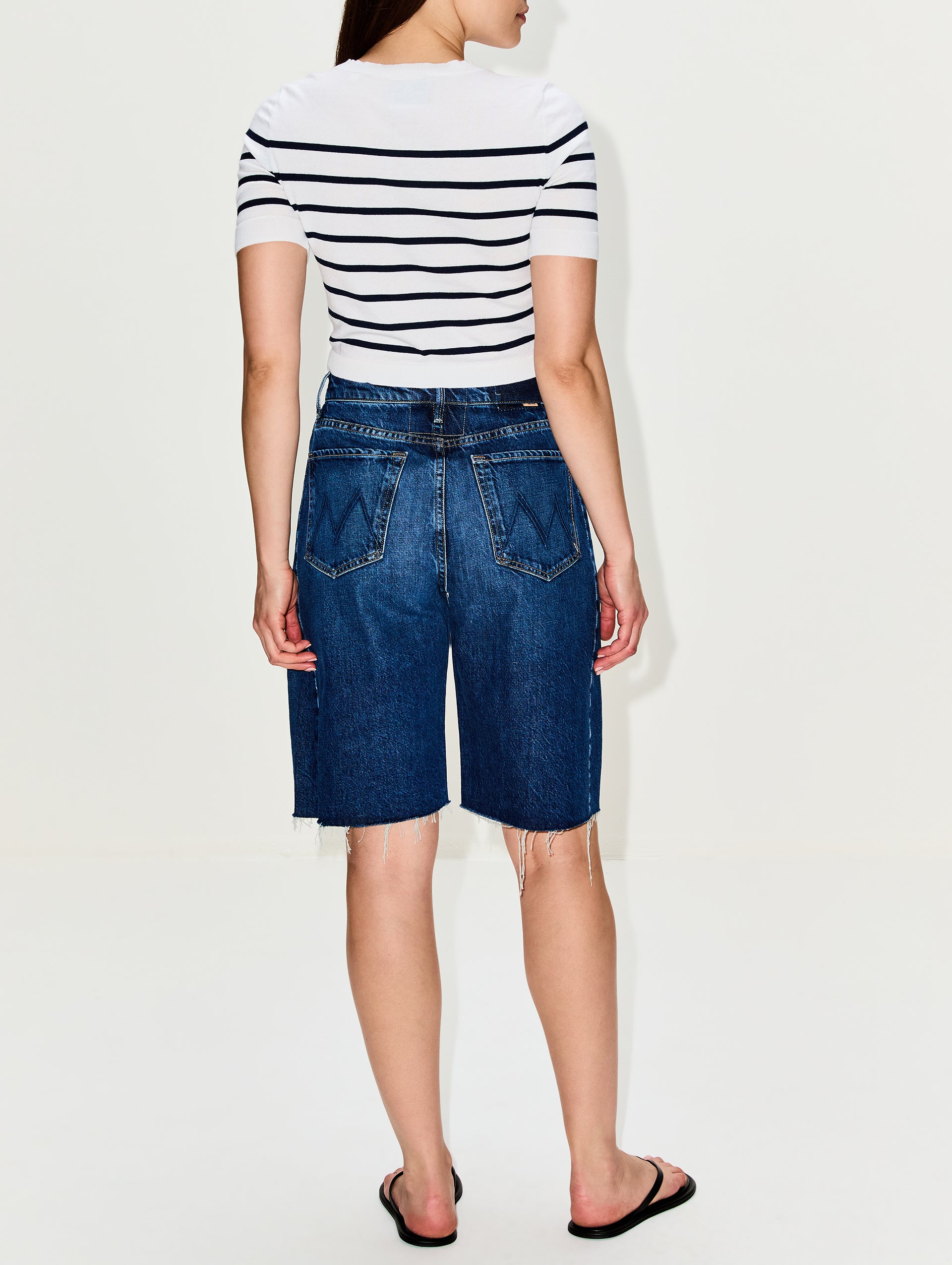 Half Pipe Bermuda Fray Short | MOTHER | elysewalker