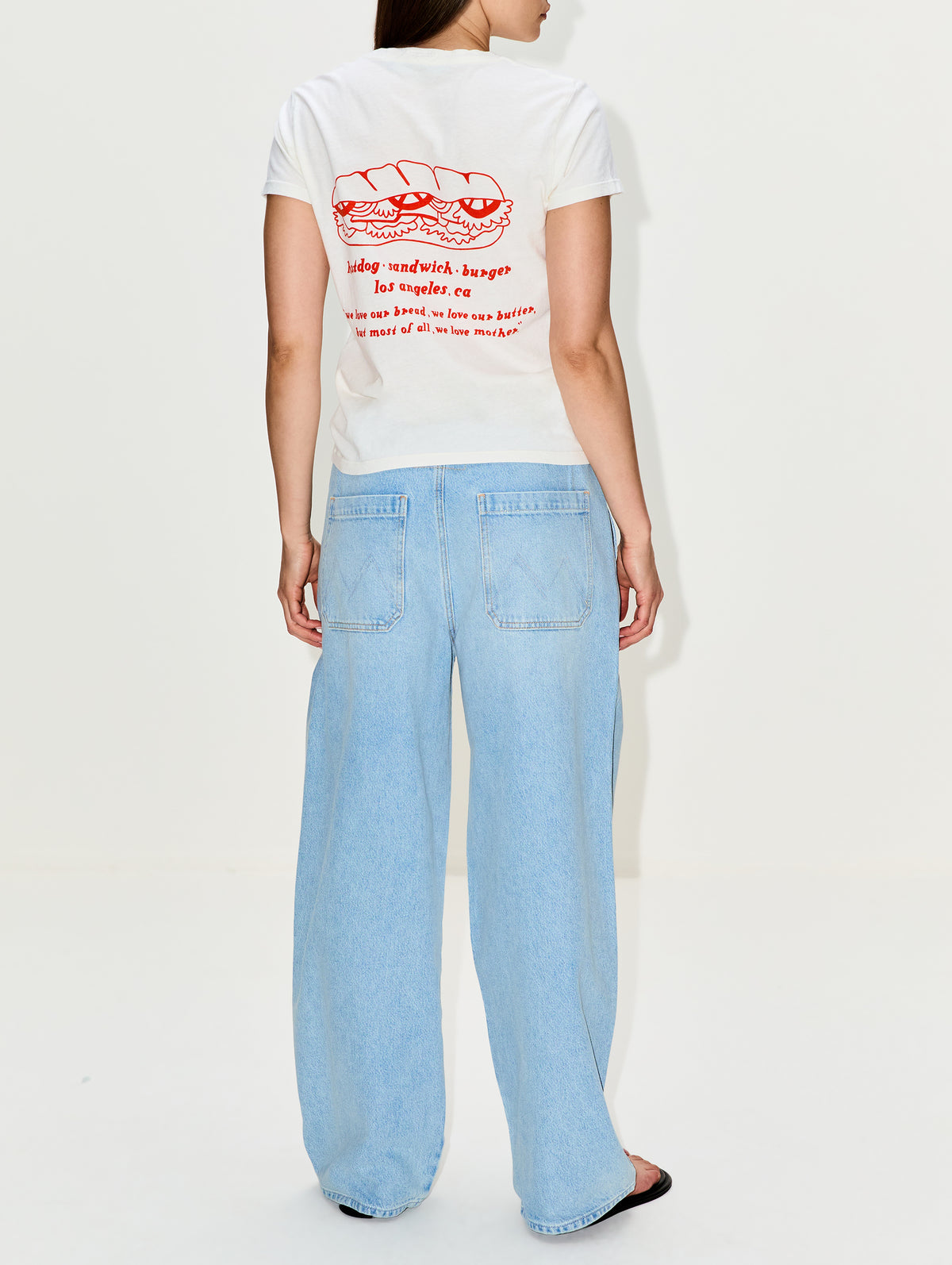 Boxie Goodie Goodie Tee,MOTHER,SANDWICH SHOP,Image 3