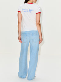 Lil Goodie Ringer Tee,MOTHER,CITY GIRL PIZZA,Image 3