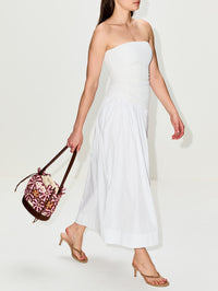 Nia Dress,STAUD,WHITE,Image 3
