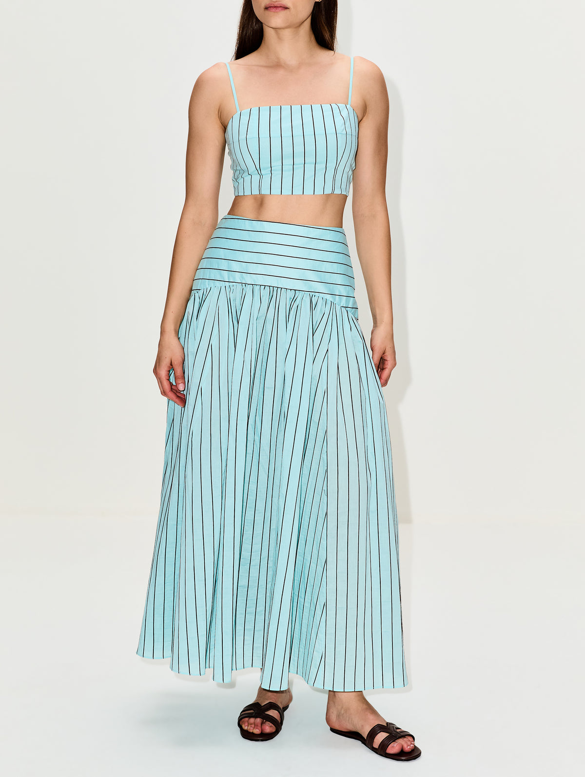 Federico Tank Top,STAUD,POOL STRIPE,Image 2