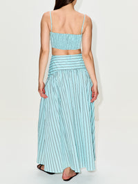 Procida Skirt,STAUD,POOL STRIPE,Image 4