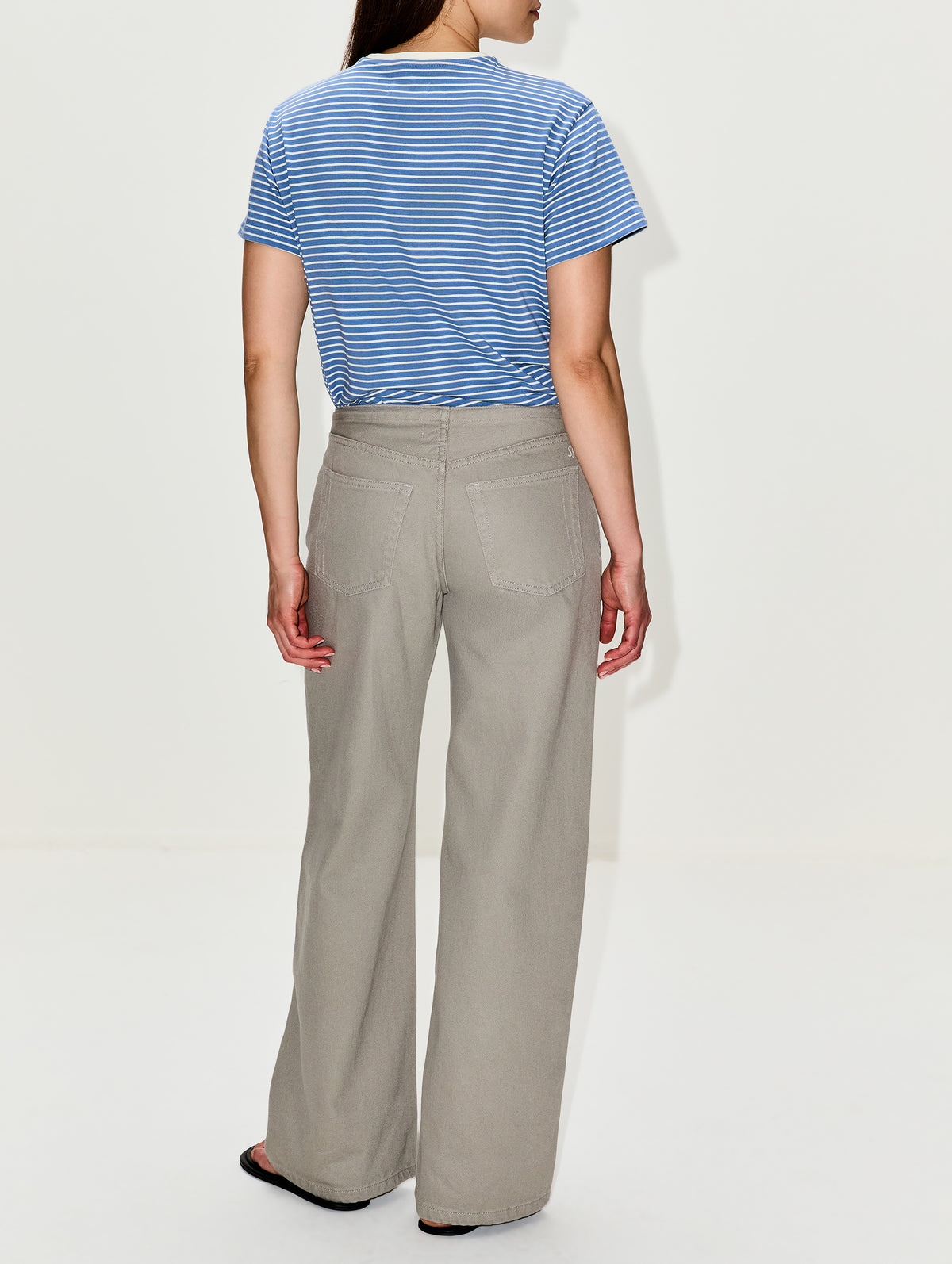 Stripe Tee,STILL HERE NYC,BLUE STRIPE,Image 3