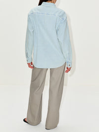 Western Shirt,STILL HERE NYC,CLOUD VINTAGE BLUE,Image 3