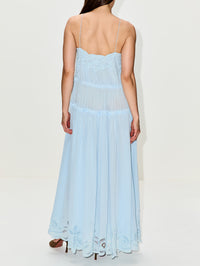Filippa Lace Applique Gown,ULLA JOHNSON,ADRIATIC,Image 4
