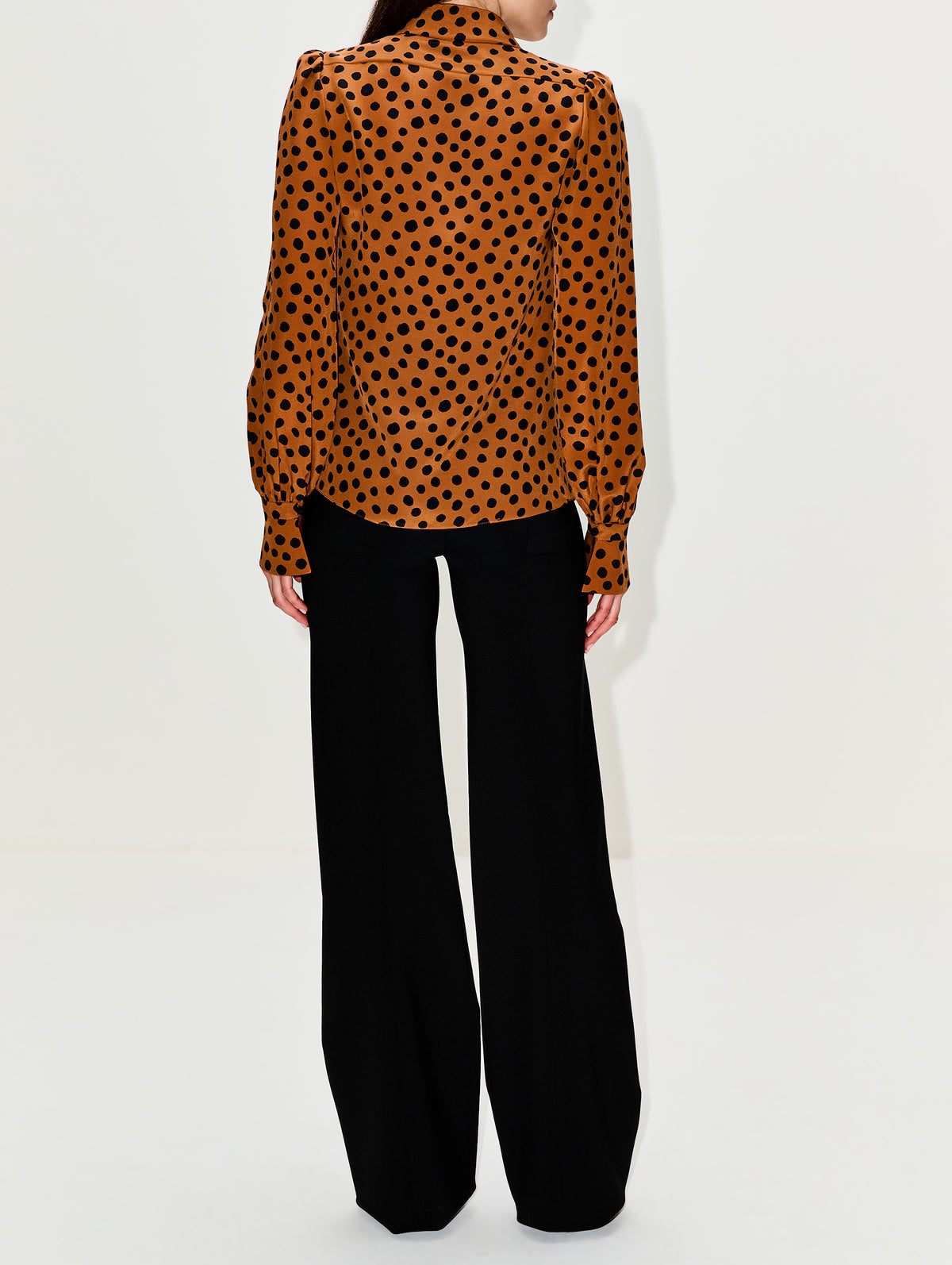 Blouse,VALENTINO GARAVANI,CHOCOLATE BLACK,Image 3
