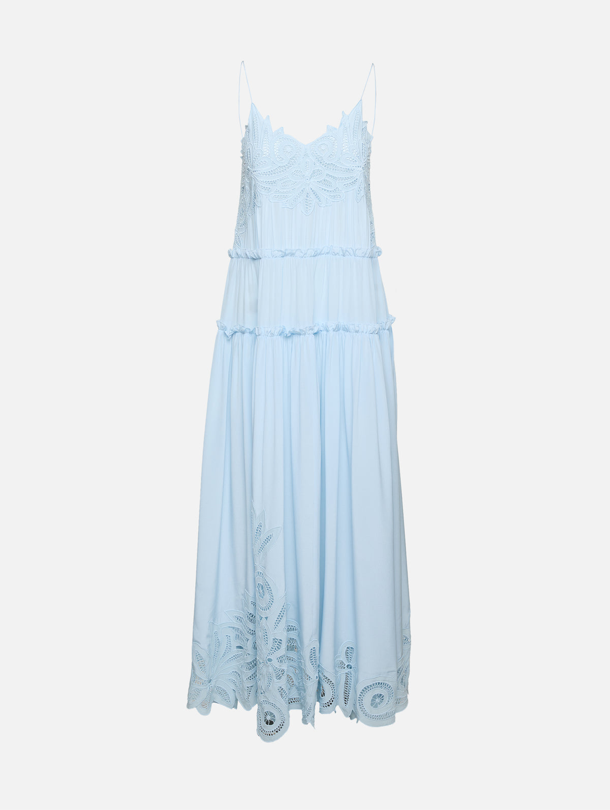 Ulla Johnson Women's Filippa Silk Tiered Gown - Adriatic