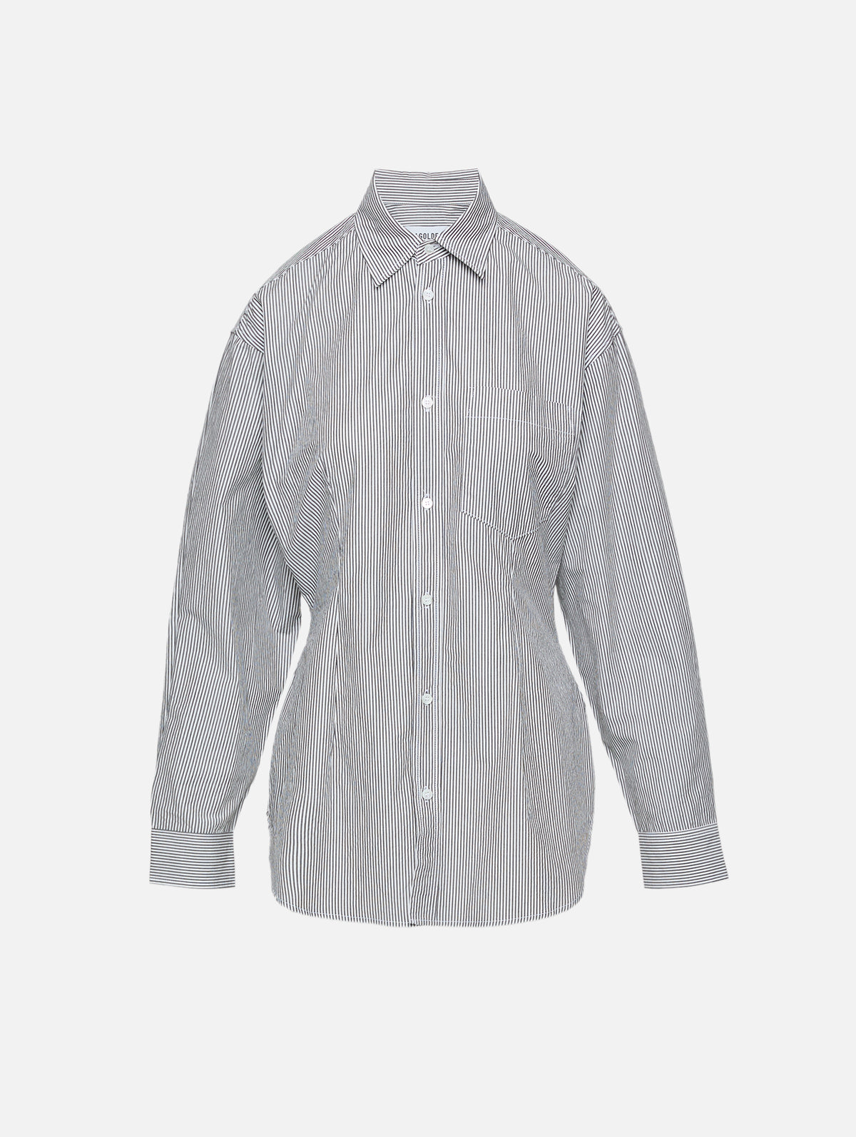 Cinch Shirt,AGOLDE,WINDLEY STRIPE,Image 1