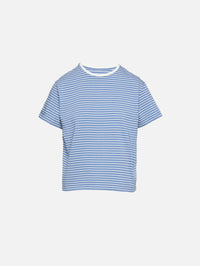 Stripe Tee,STILL HERE NYC,BLUE STRIPE,Image 1