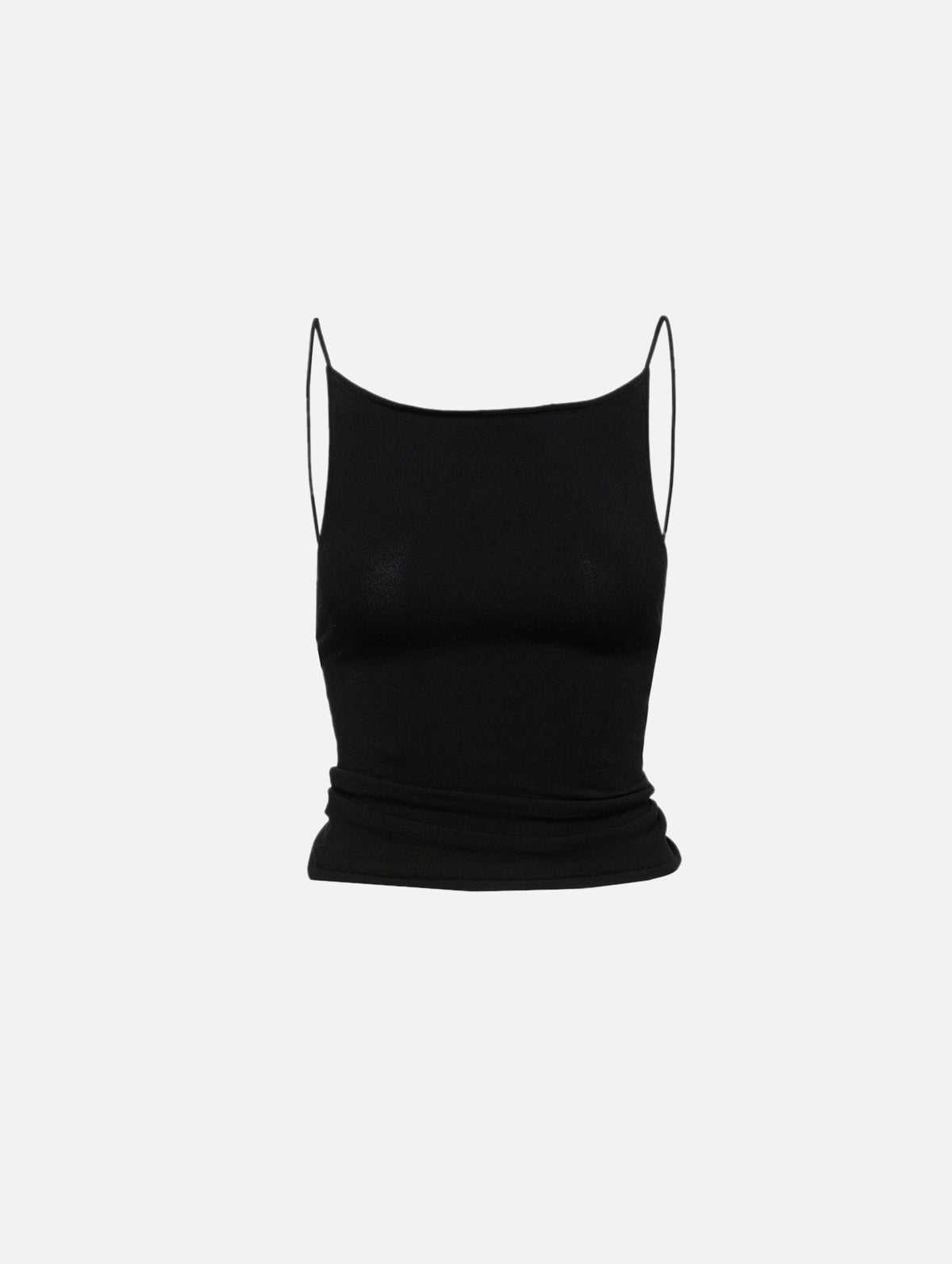 Twist Back Knit Top,ST AGNI,BLACK,Image 1