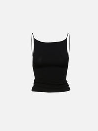 Twist Back Knit Top,ST AGNI,BLACK,Image 1