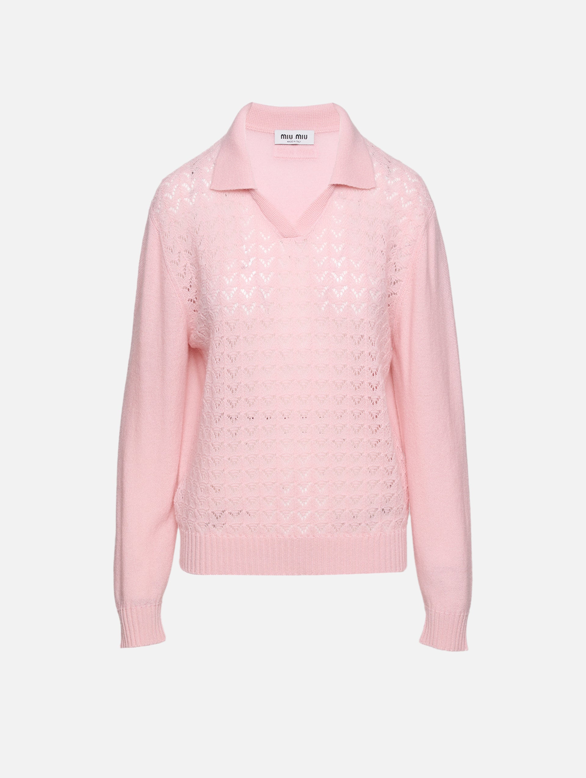 Polo Pullover Top | MIU MIU | elysewalker